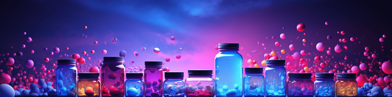 image of different drug pills on a surface