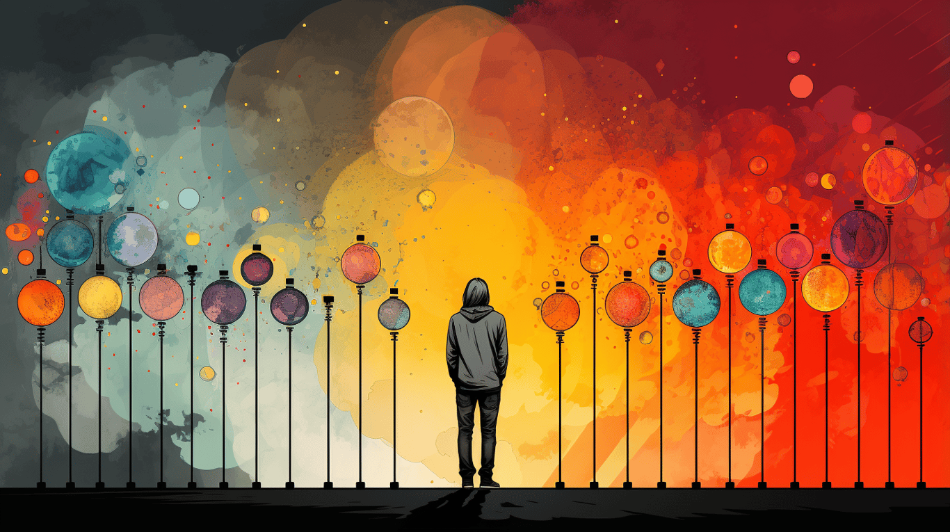 abstract image of a patient experiencing side effect