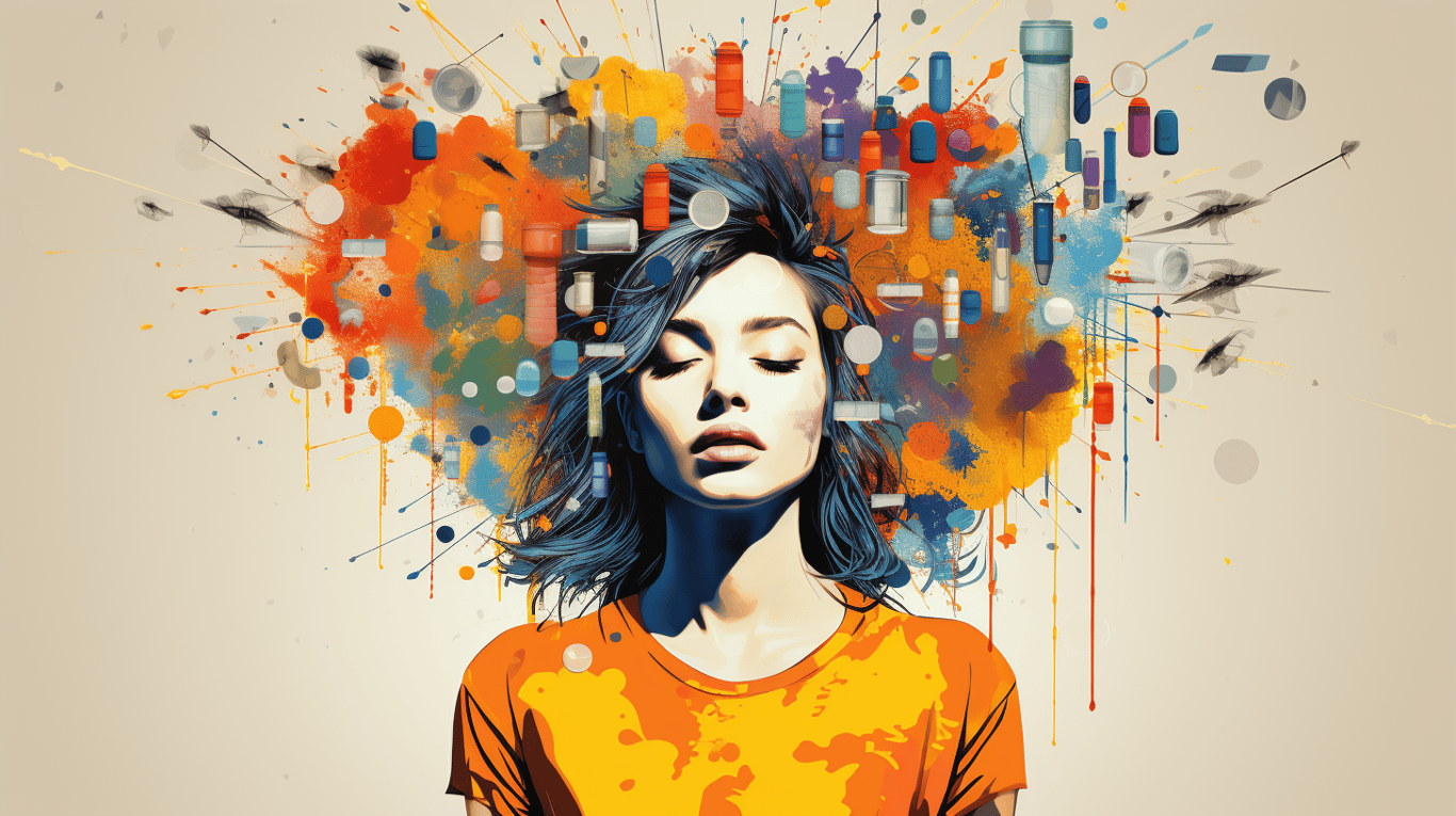 abstract image of a patient experiencing side effect