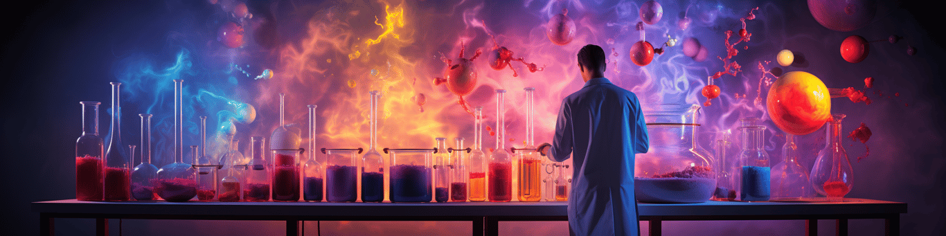 image of a doctor in a lab doing drug, clinical research