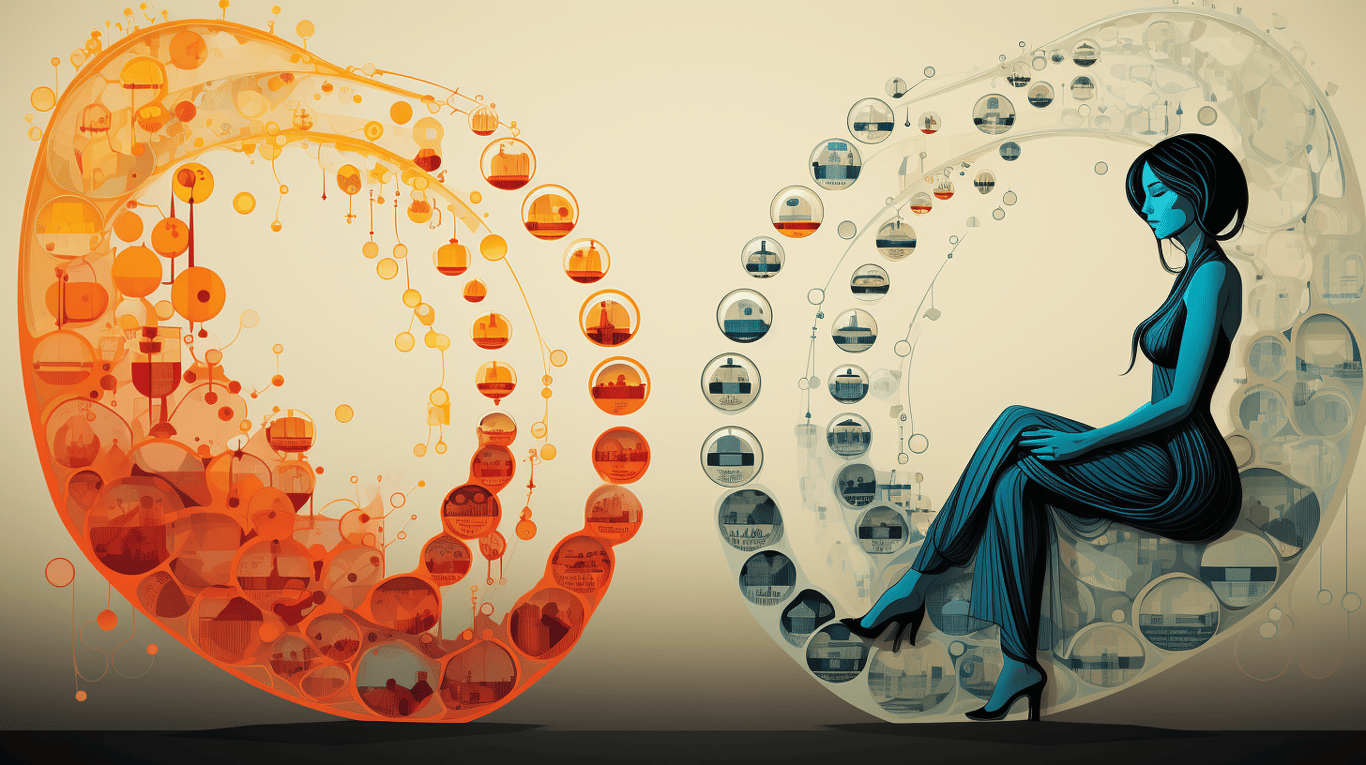 abstract image of a patient experiencing side effect