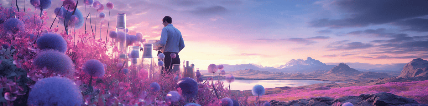 image of a doctor in a lab doing drug, clinical research