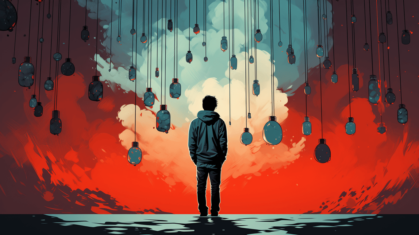 abstract image of a patient experiencing side effect