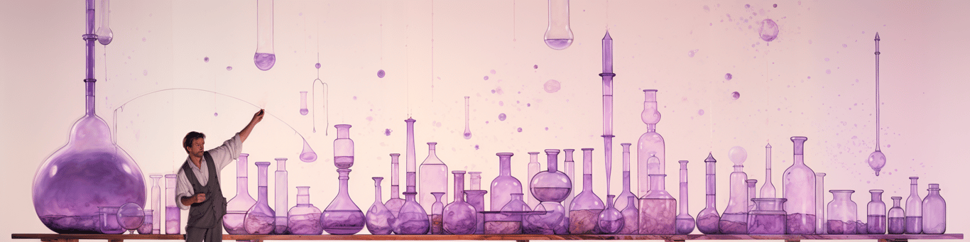 image of a doctor in a lab doing drug, clinical research