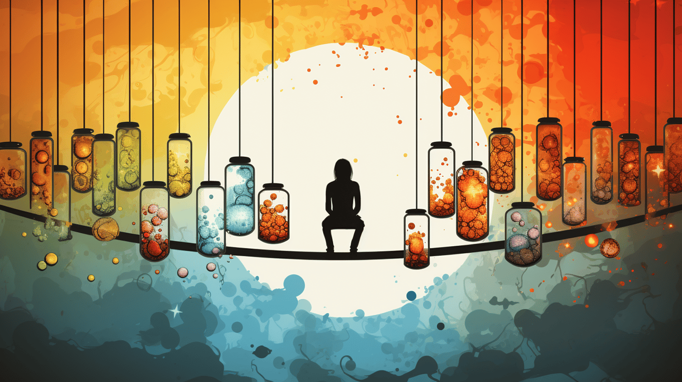 abstract image of a patient experiencing side effect