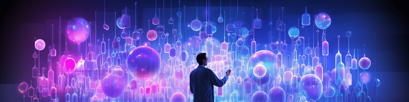 image of a doctor in a lab doing drug, clinical research