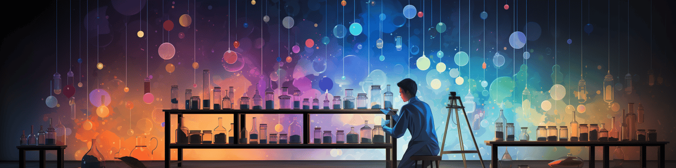 image of a doctor in a lab doing drug, clinical research