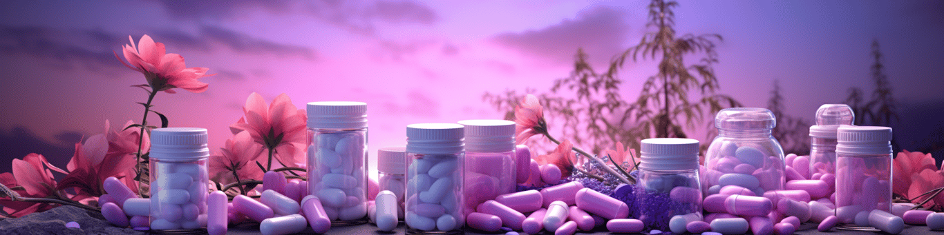 image of different drug pills on a surface