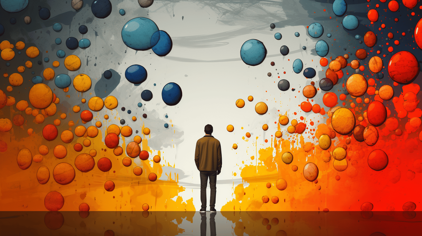 abstract image of a patient experiencing side effect