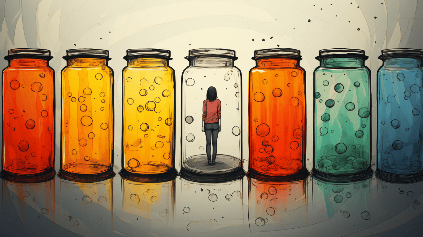 abstract image of a patient experiencing side effect