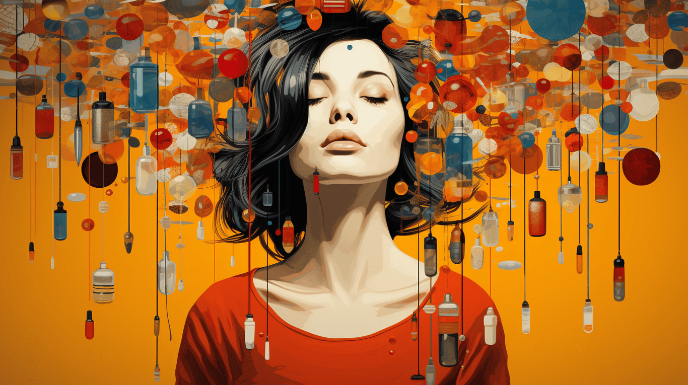 abstract image of a patient experiencing side effect