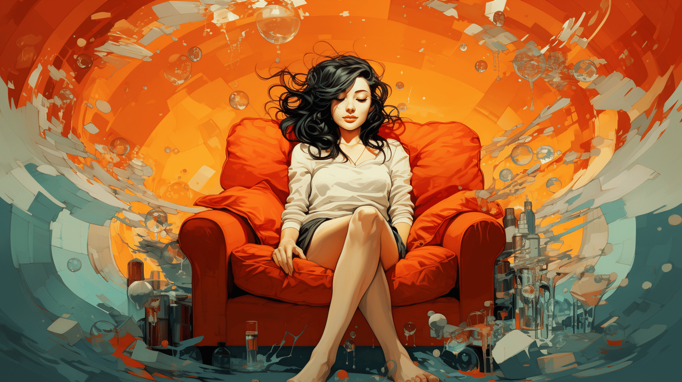 abstract image of a patient experiencing side effect