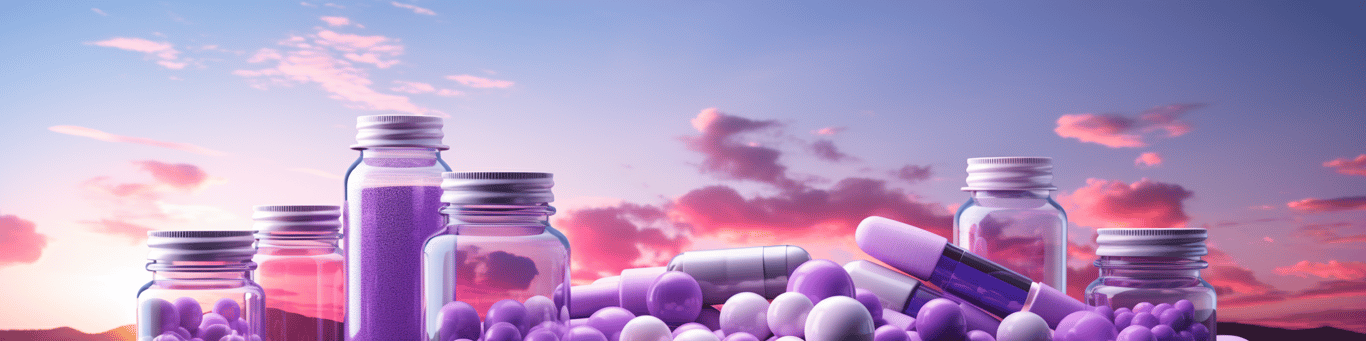 image of different drug pills on a surface