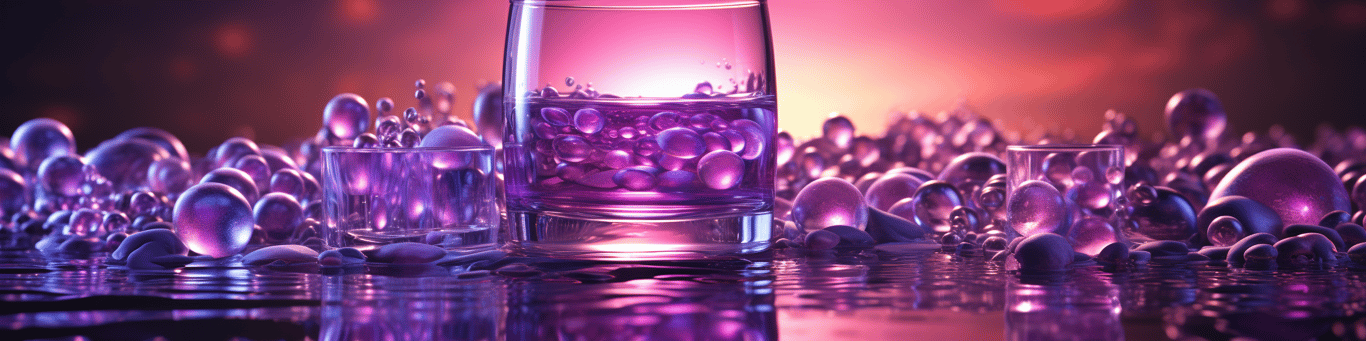 image of drug pills surrounding a glass of water symbolizing drug consumption