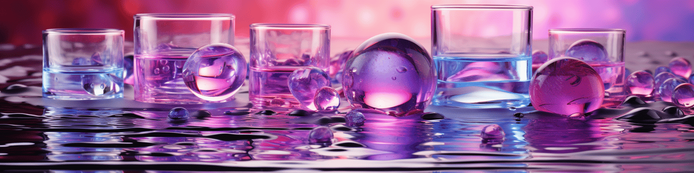 image of drug pills surrounding a glass of water symbolizing drug consumption