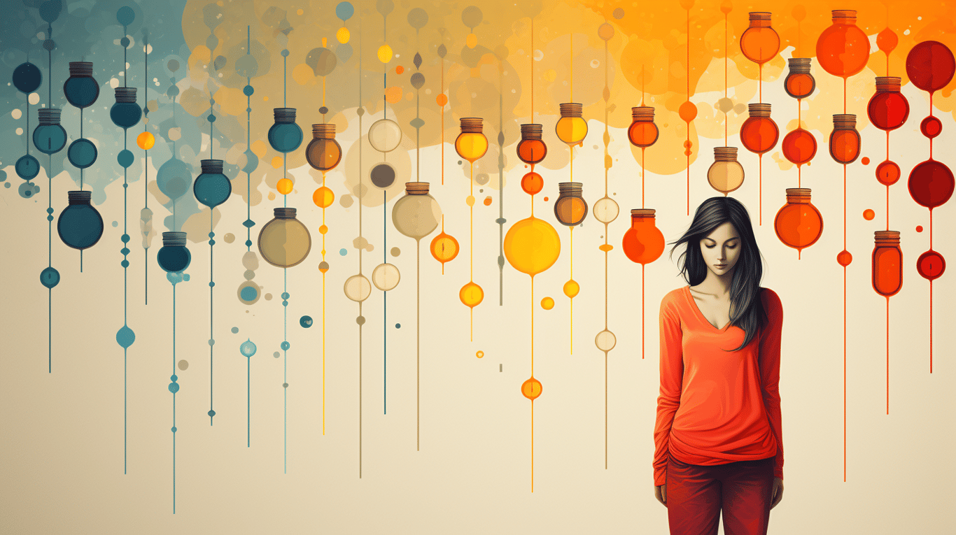 abstract image of a patient experiencing side effect