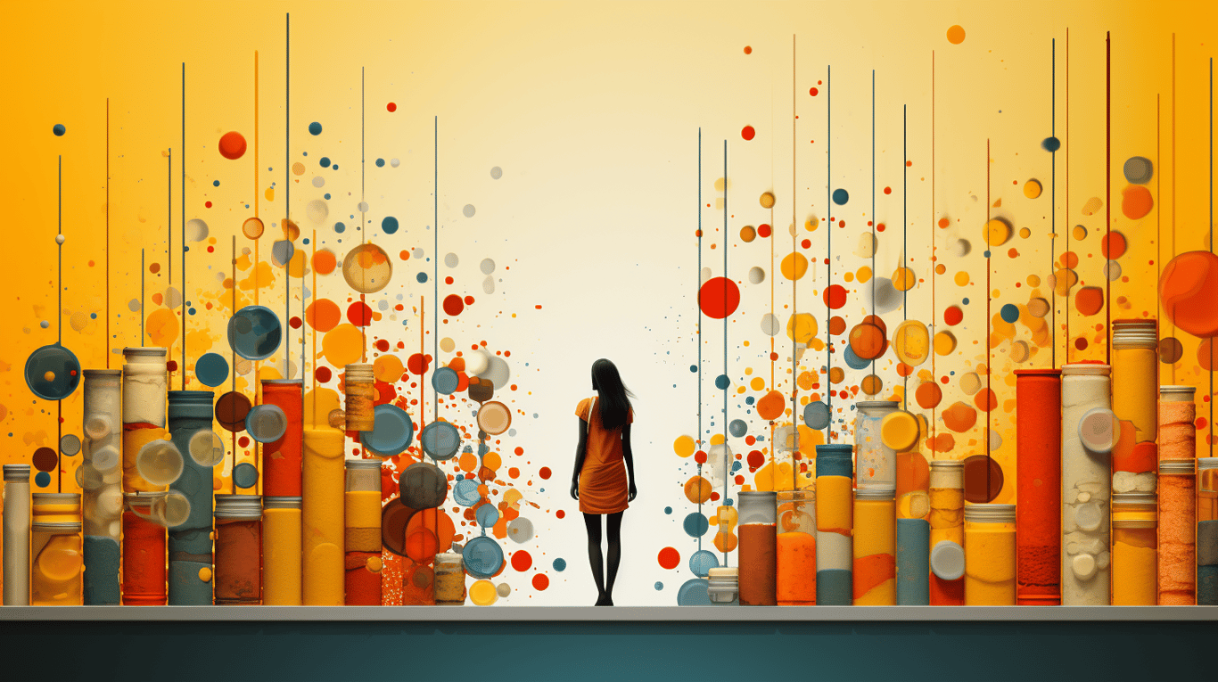 abstract image of a patient experiencing side effect