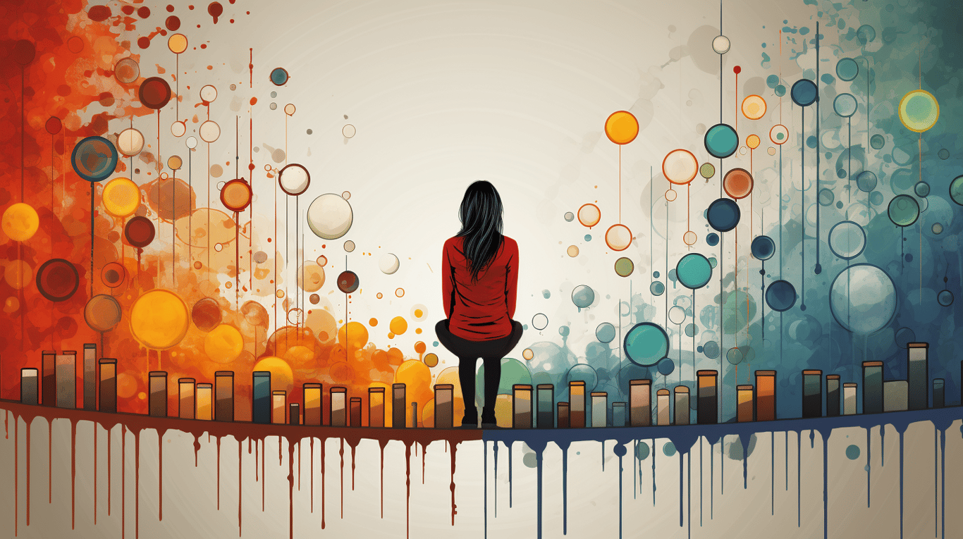 abstract image of a patient experiencing side effect