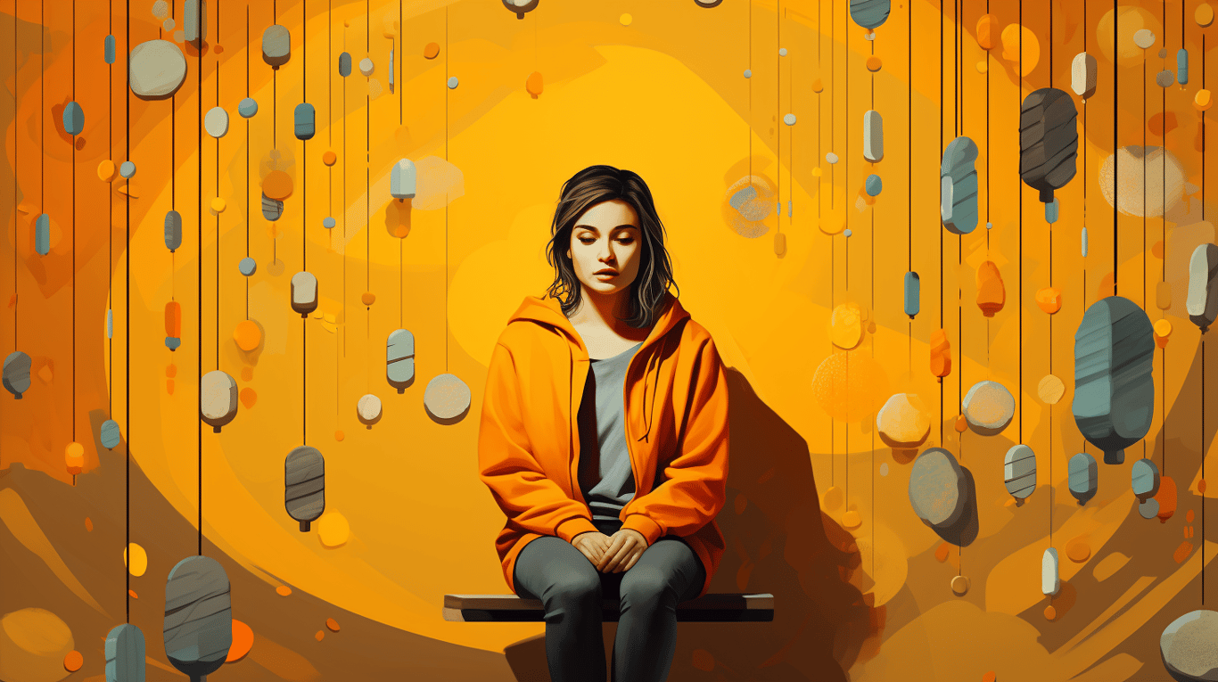 abstract image of a patient experiencing side effect