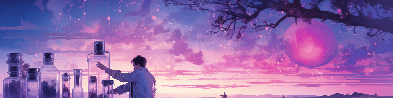 image of a doctor in a lab doing drug, clinical research