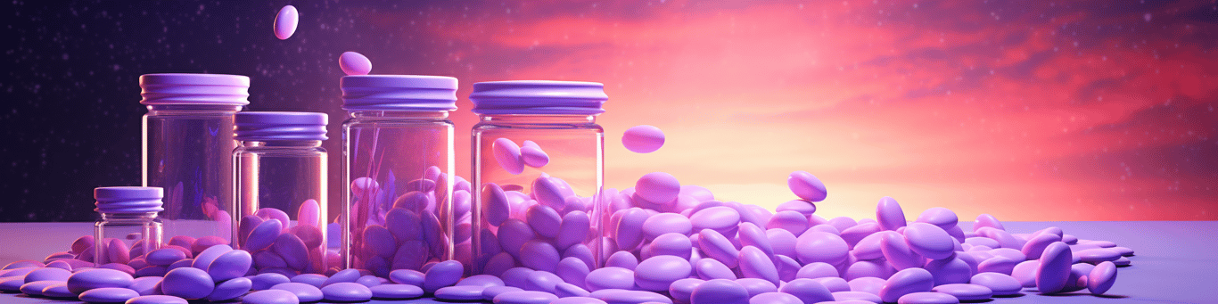 image of different drug pills on a surface