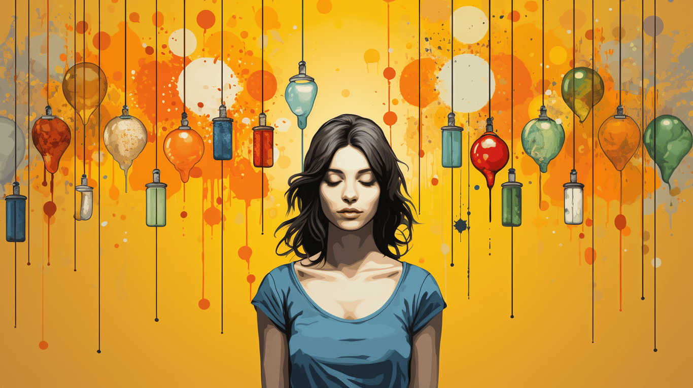 abstract image of a patient experiencing side effect