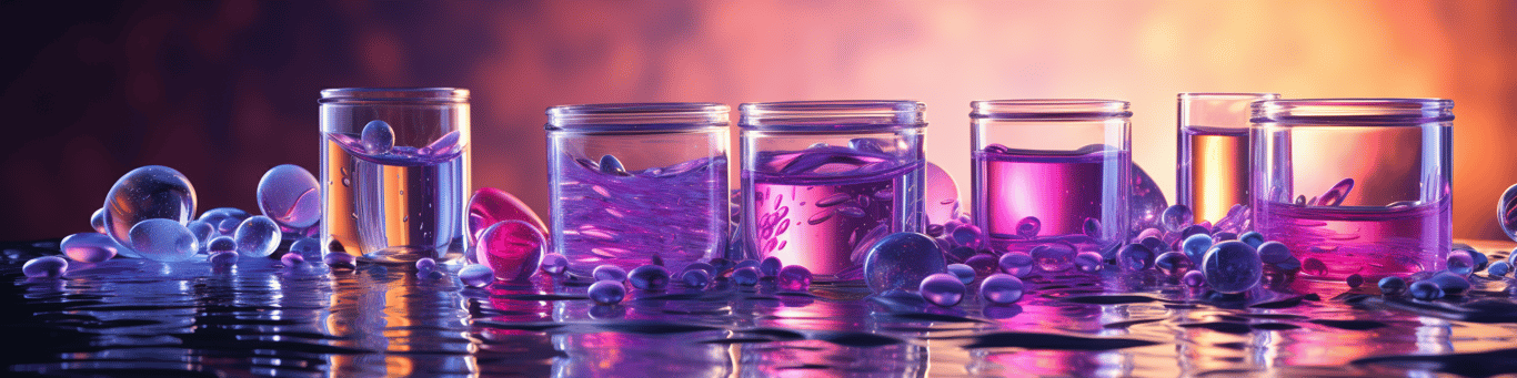 image of drug pills surrounding a glass of water symbolizing drug consumption
