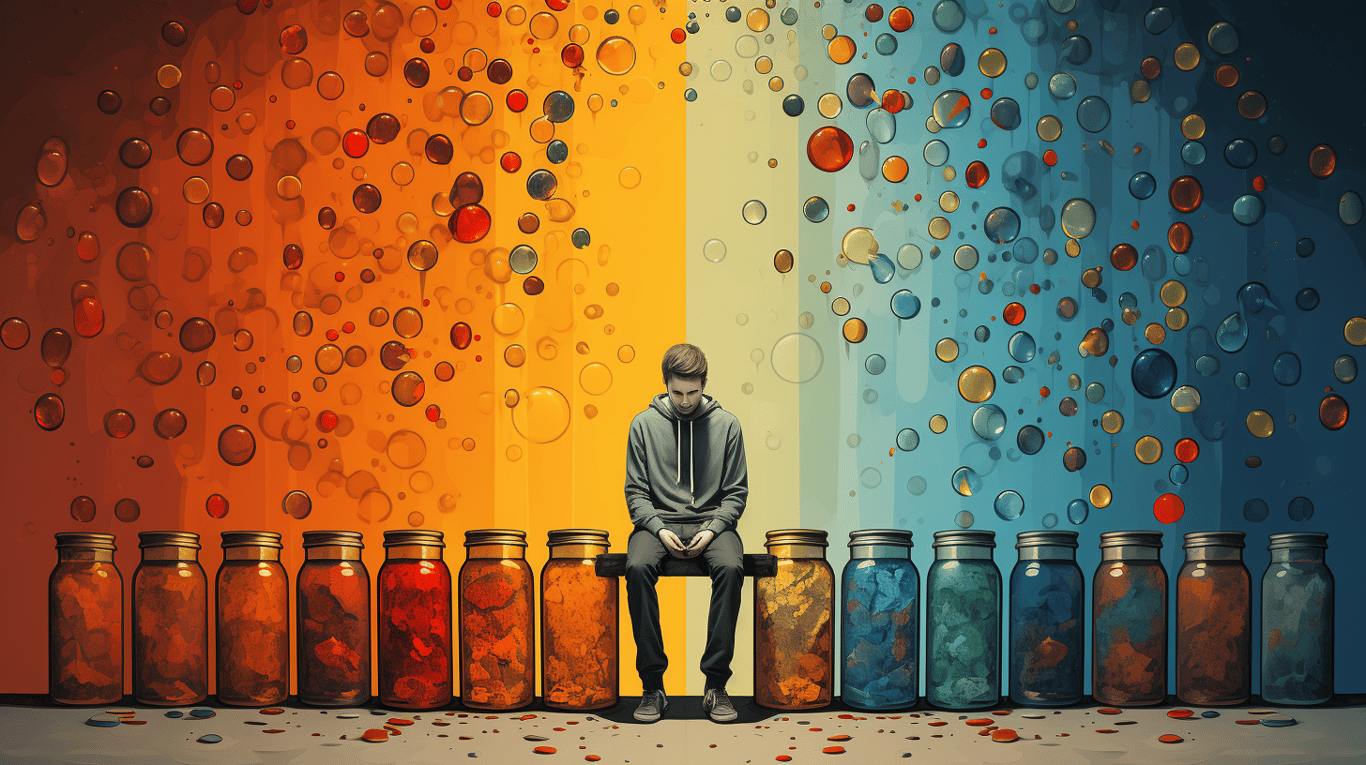 abstract image of a patient experiencing side effect