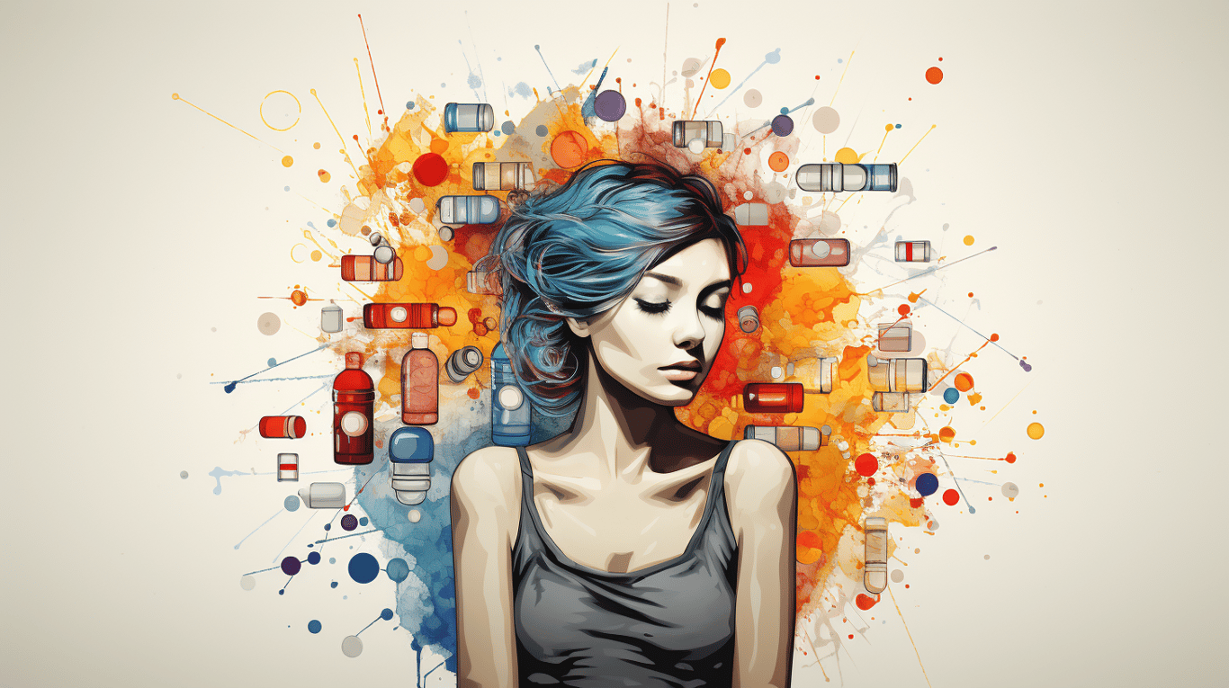 abstract image of a patient experiencing side effect