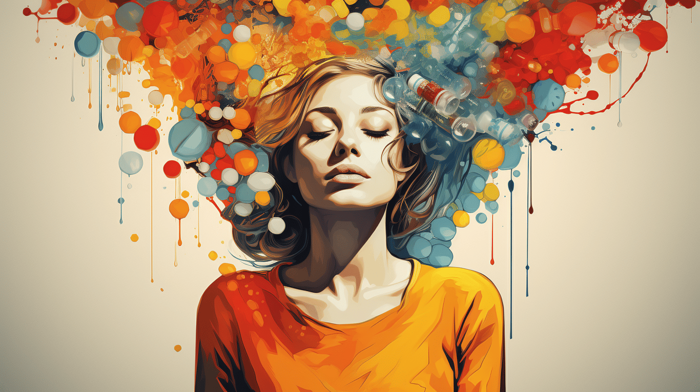 abstract image of a patient experiencing side effect