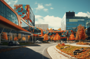 Image of Centre Hospitalier de l'université de Montréal (CHUM) in Montréal, Canada.