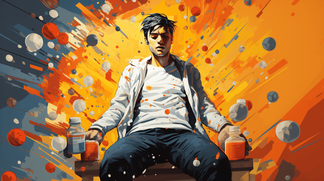 abstract image of a patient experiencing side effect