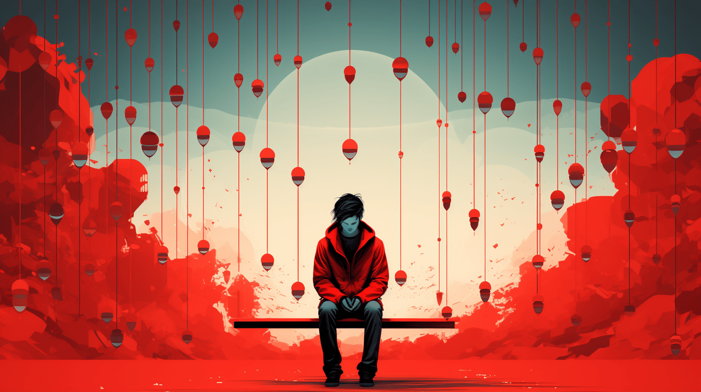 abstract image of a patient experiencing side effect