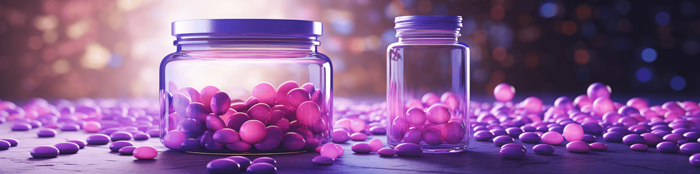 image of different drug pills on a surface