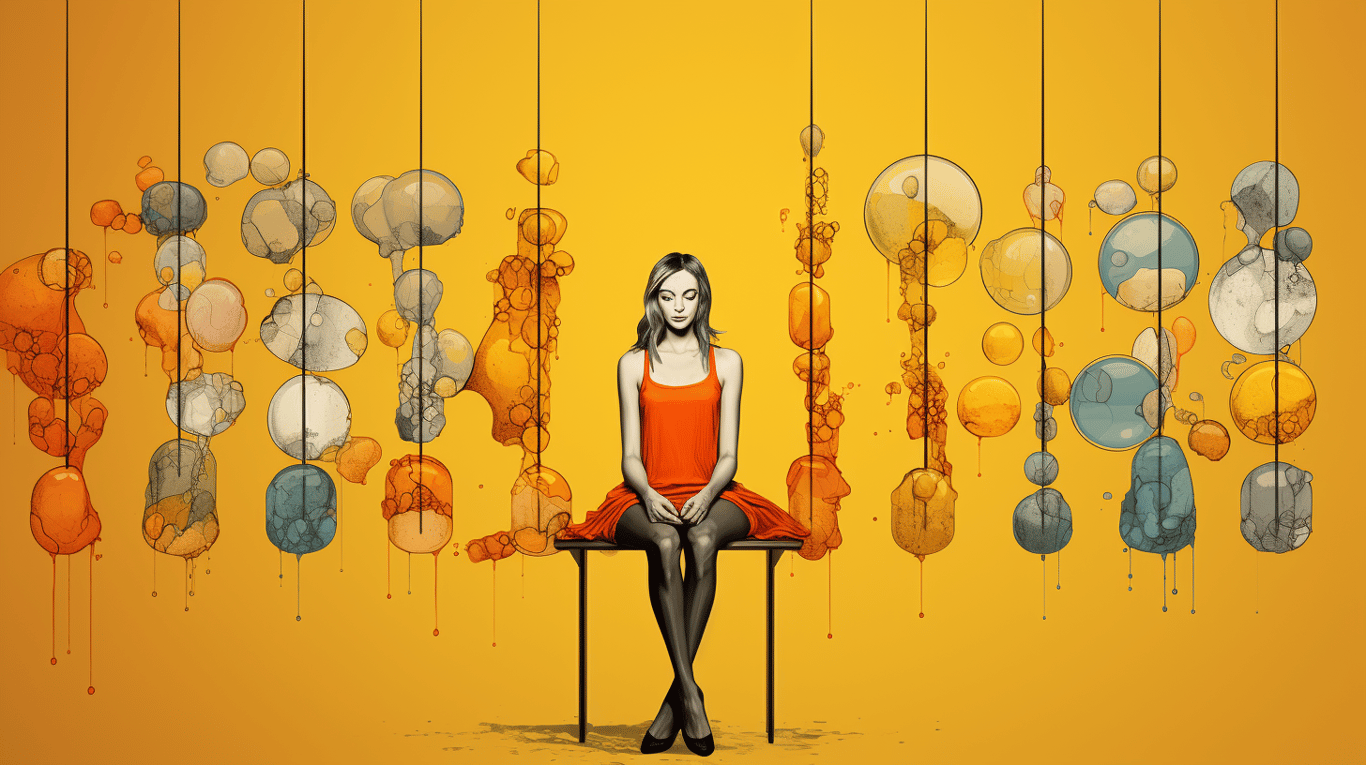 abstract image of a patient experiencing side effect