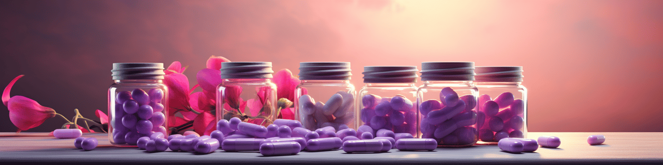 image of different drug pills on a surface