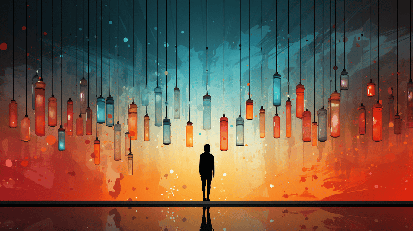 abstract image of a patient experiencing side effect