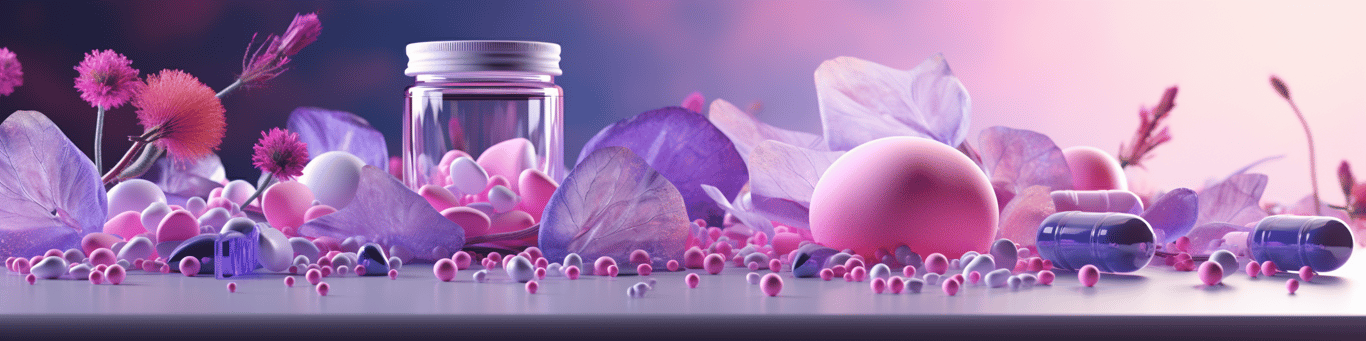 image of different drug pills on a surface