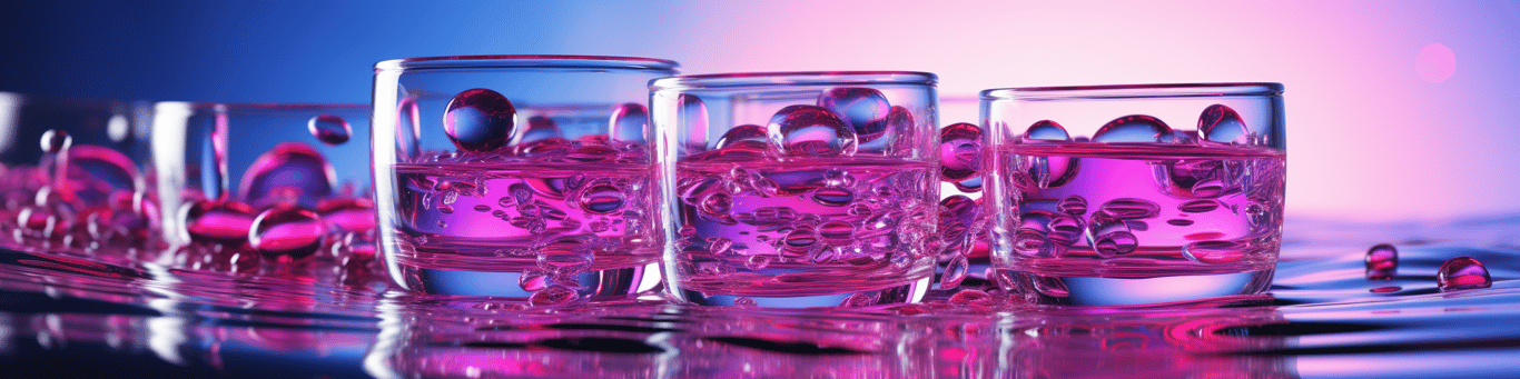 image of drug pills surrounding a glass of water symbolizing drug consumption