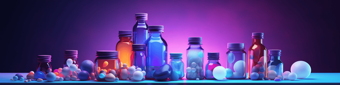 image of different drug pills on a surface