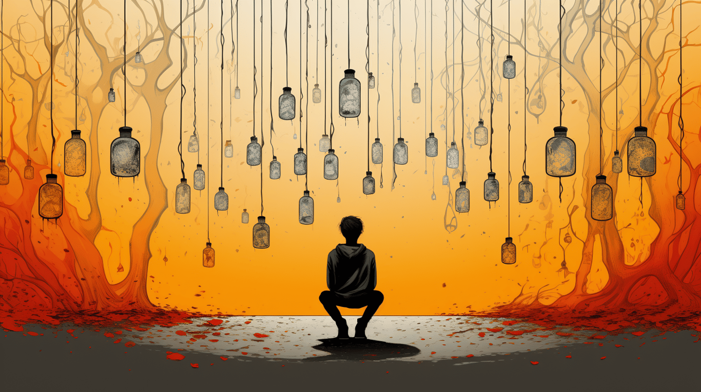 abstract image of a patient experiencing side effect