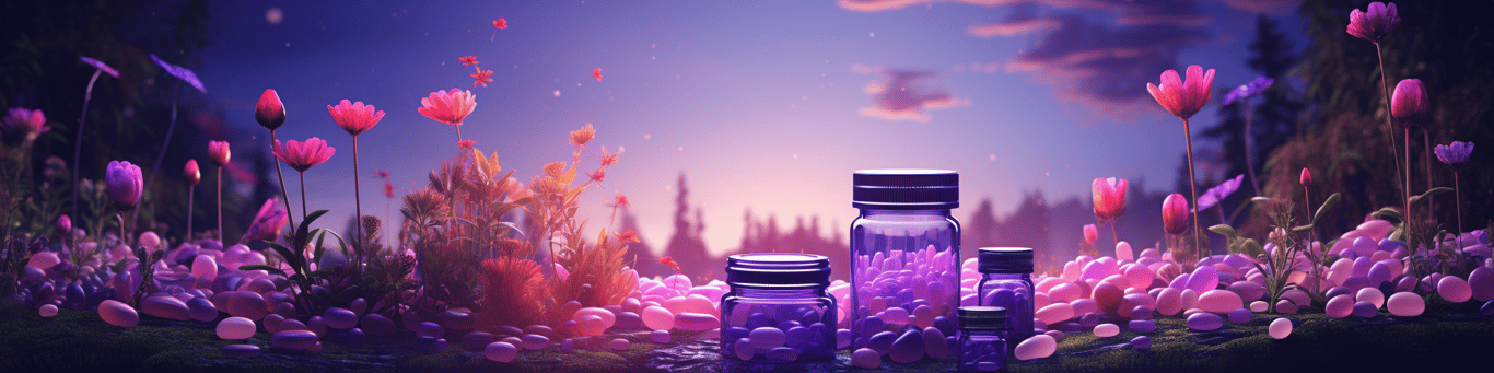 image of different drug pills on a surface