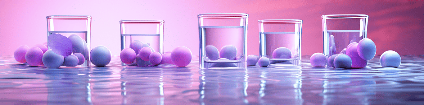 image of drug pills surrounding a glass of water symbolizing drug consumption