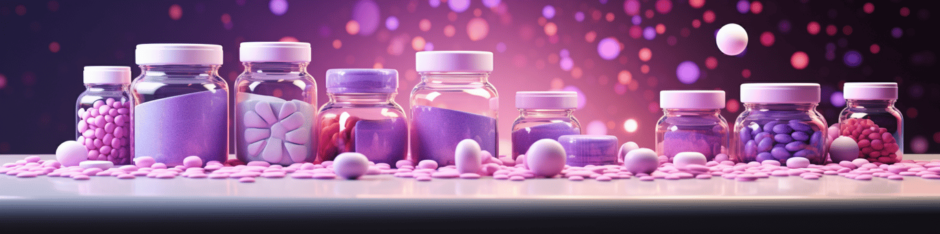 image of different drug pills on a surface