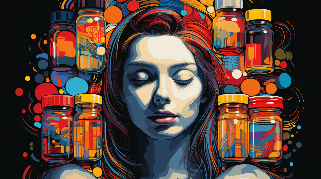 abstract image of a patient experiencing side effect