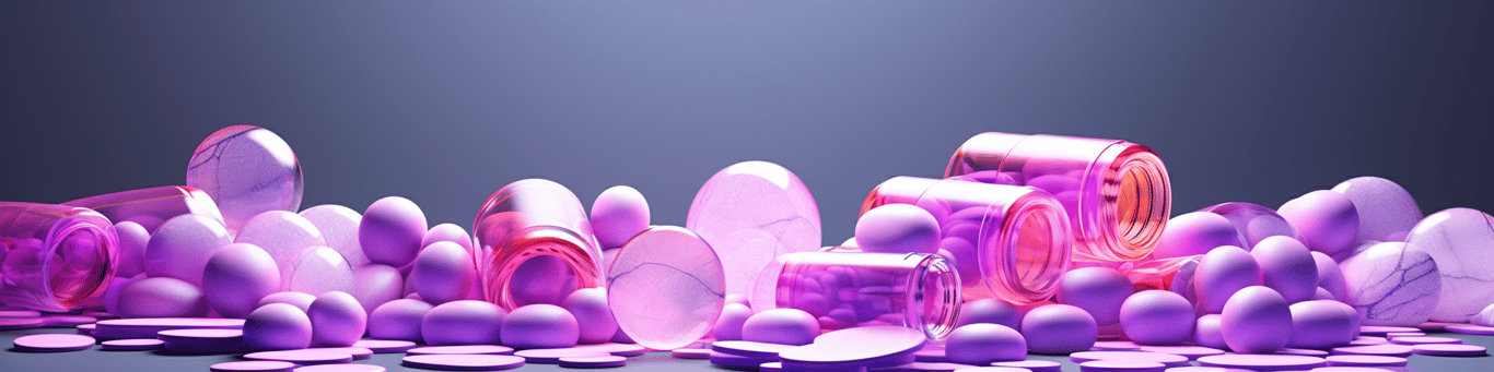 image of different drug pills on a surface