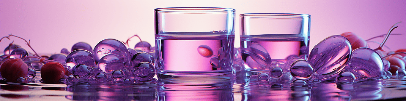 image of drug pills surrounding a glass of water symbolizing drug consumption