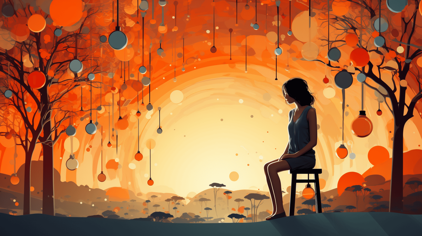 abstract image of a patient experiencing side effect