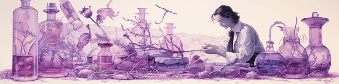 image of a doctor in a lab doing drug, clinical research