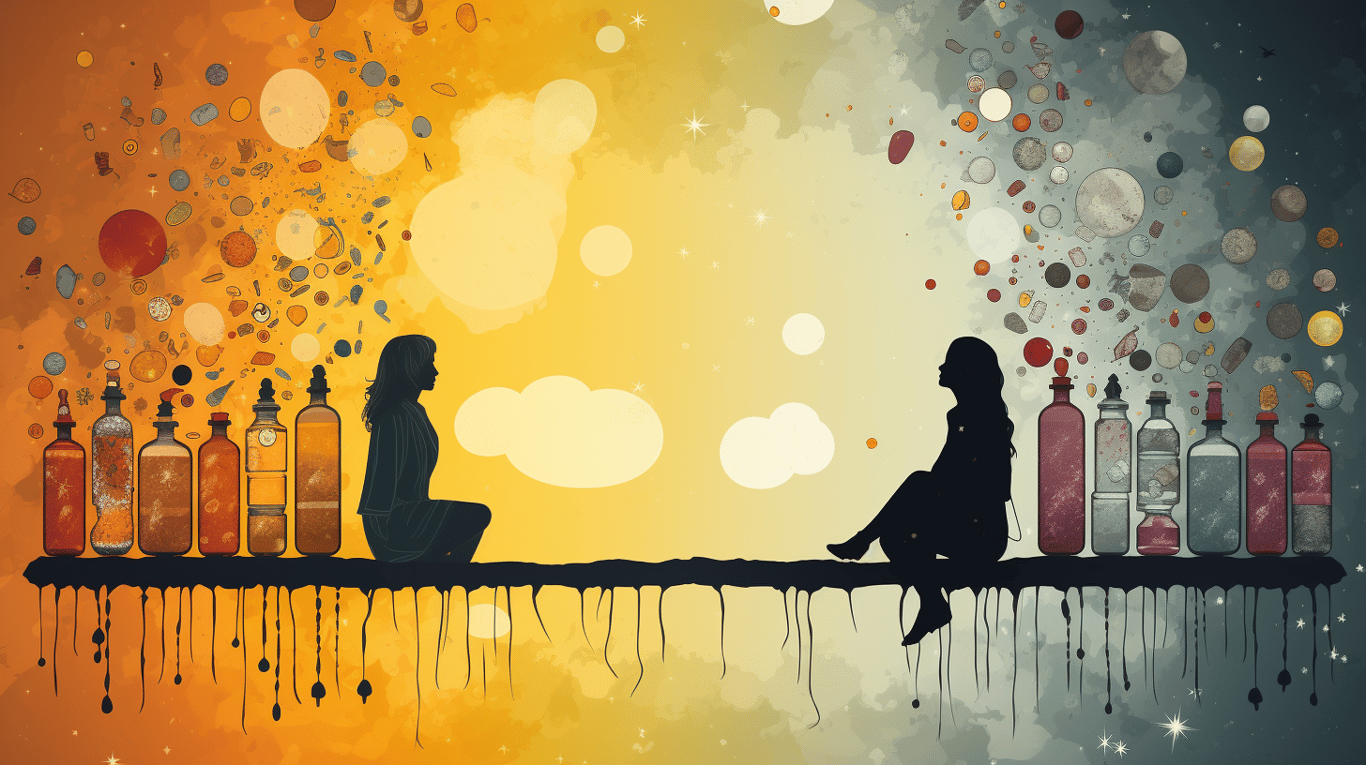 abstract image of a patient experiencing side effect